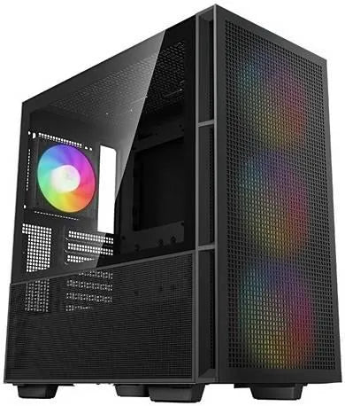 DEEPCOOL CH560 Mid Tower Case Black (3x 140mm ARGB Fans Included + 1x 120mm ARGB Fans Included) - Anigma